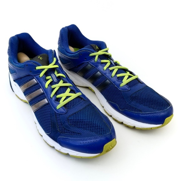 adidas blue and lime green shoes